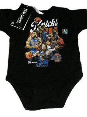 New York Knicks 2026 Team Starting 5 Baby One Piece Bodysuit sz. 6 Months New